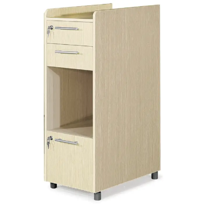 Hộc gỗ cao 3 ngăn kéo liền vách ngăn HG08