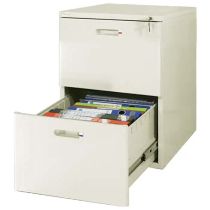 Tủ file 2 ngăn kéo sơn màu kem TK-2N